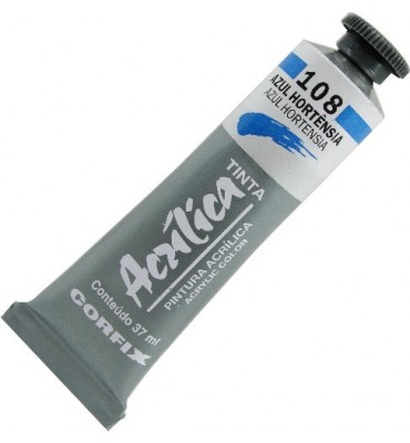 Tinta Acrílica Corfix 37ml 108 Azul Hortênsia