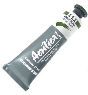 Tinta Acrílica Corfix 37ml 111 Verde Oliva