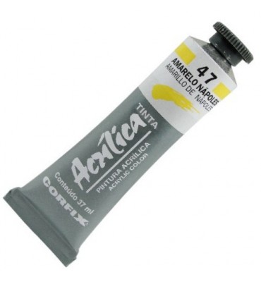 Tinta Acrílica Corfix 37ml 047 Amarelo Nápoles