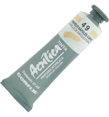 Tinta Acrílica Corfix 37ml 049 Amarelo Nápoles Carne