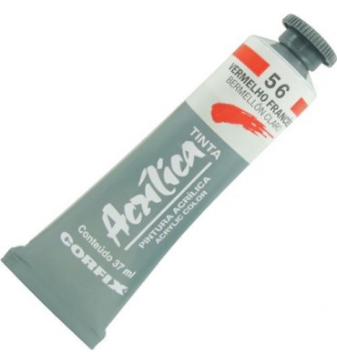 Tinta Acrílica Corfix 37ml 056 Vermelho Francês