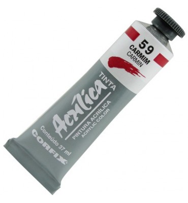 Tinta Acrílica Corfix 37ml 059 Carmim