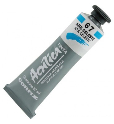 Tinta Acrílica Corfix 37ml 067 Azul Celeste