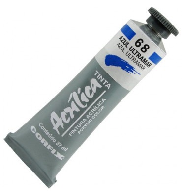 Tinta Acrílica Corfix 37ml 068 Azul Ultramar