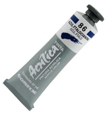 Tinta Acrílica Corfix 37ml 086 Azul Ftalocianina