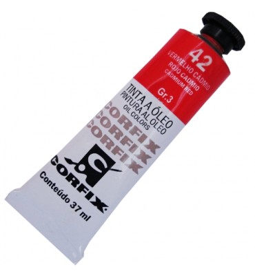 Tinta a Óleo Corfix 37ml 042 Vermelho Cádmio G3