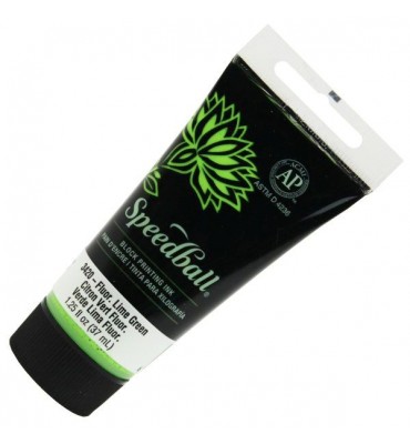 Tinta de Xilogravura SpeedBall 37ml Verde Limão Fluorescent 3420