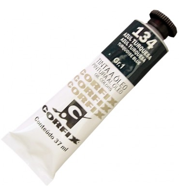 Tinta a Óleo Corfix 37ml 134 Azul Turquesa G1