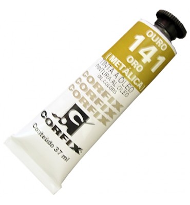 Tinta a Óleo Corfix 37ml 141 Ouro Metálico
