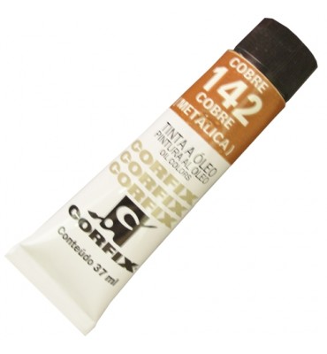 Tinta a Óleo Corfix 37ml 142 Cobre Metálico