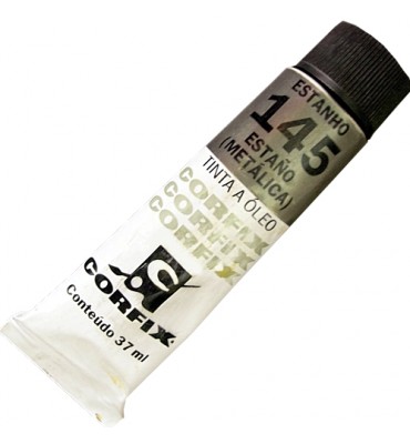 Tinta a Óleo Corfix 37ml 145 Estanho Metálico