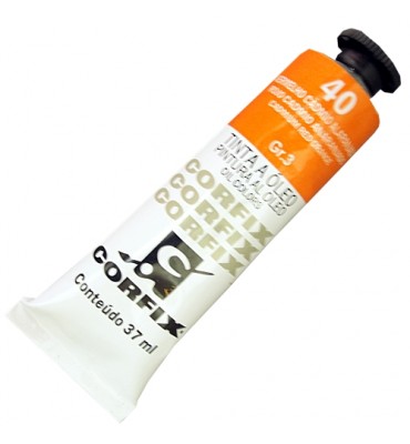 Tinta a Óleo Corfix 37ml 040 Vermelho Cád. Alaranjado G3