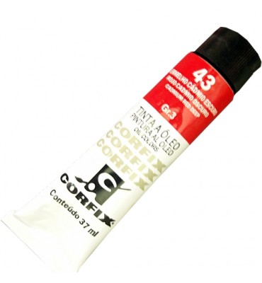Tinta a Óleo Corfix 37ml 043 Vermelho Cád. Escuro G3