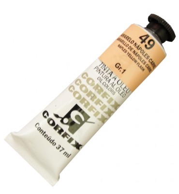 Tinta a Óleo Corfix 37ml 049 Amarelo Nápoles Carne G1