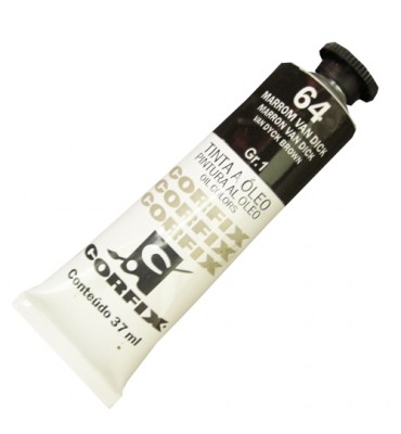 Tinta a Óleo Corfix 37ml 064 Marrom Van Dick  G1
