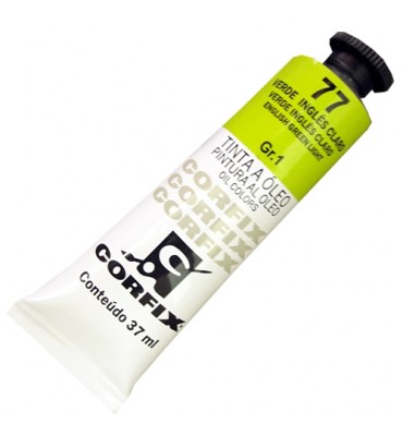 Tinta a Óleo Corfix 37ml 077 Verde Inglês Claro G1