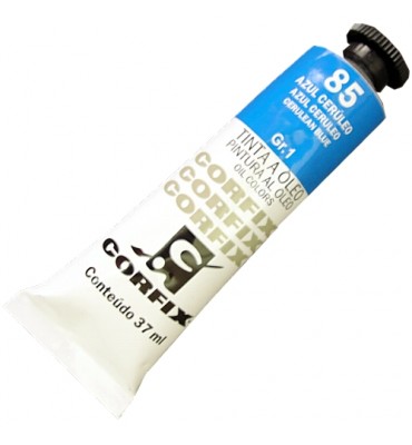 Tinta a Óleo Corfix 37ml 085 Azul Cerúleo G1