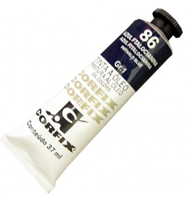 Tinta a Óleo Corfix 37ml 086 Azul Ftalocianina G1