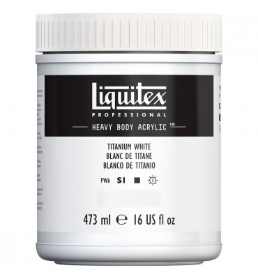 Tinta Acrílica Heavy Body 473ml Titanium White 432 Liquitex