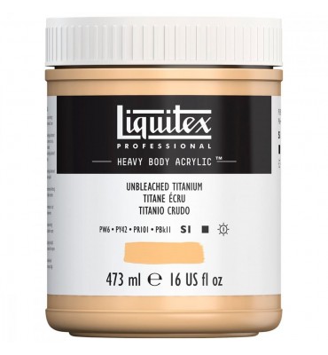 Tinta Acrílica Heavy Body 473ml Unbleached Titanium 434 Liquitex