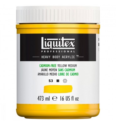 Tinta Acrílica Heavy Body 473ml Cadmium Free Yellow 890 Liquitex