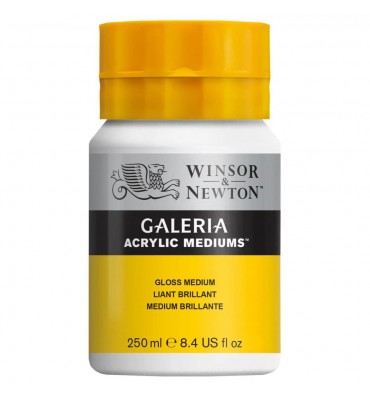 Gloss Medium Acrílico Brilhante Galeria Winsor & Newton 250ml 