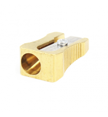 Apontador de Lápis Metal Dourado Clássico 0600