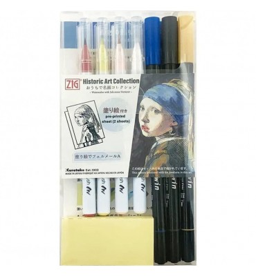 Estojo De Aquarela Kuretake Coleção Arte Johannes Vermeer