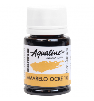 Aqualine Aquarela Líquida Corfix 10 Amarelo Ocre 37ml
