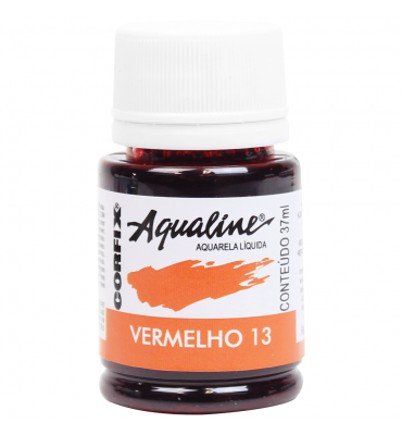 Aqualine Aquarela Líquida Corfix 13 Vermelha 37ml