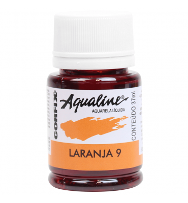 Aqualine Aquarela Líquida Corfix 09 Laranja 37ml