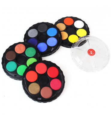 Aquarela em Pastilha Koh-I-Noor 24 Cores Fosca