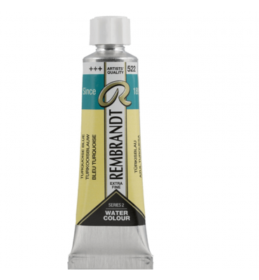 Tinta Aquarela Talens Rembrandt 522 10ml Turquoise Blue S.2
