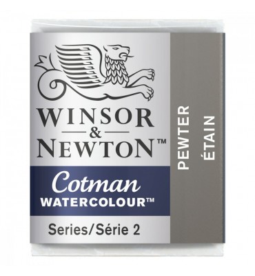 Tinta Aquarela Pastilha Cotman Winsor & Newton Pewter 511