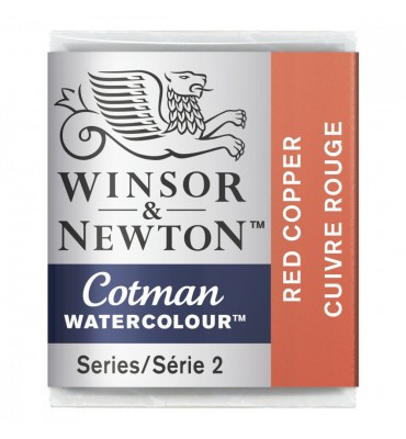 Tinta Aquarela Pastilha Cotman Winsor & Newton Red Cooper 471