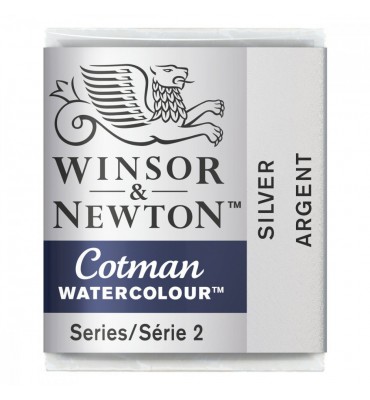 Tinta Aquarela Pastilha Cotman Winsor & Newton Silver 617