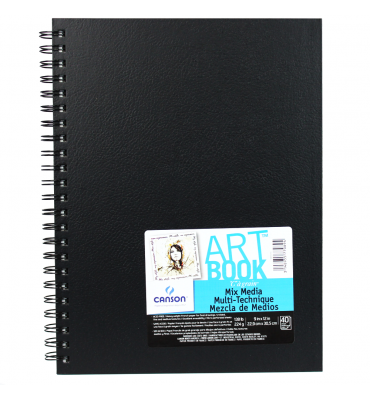 Bloco de Sketck Canson Mix Media 22,9X30,5cm