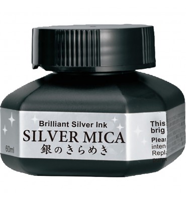 Tinta Silver Mica 60ml Kuretake