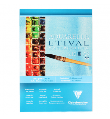 Bloco de Papel Para Aquarela Etival A3 200g Clairefontaine