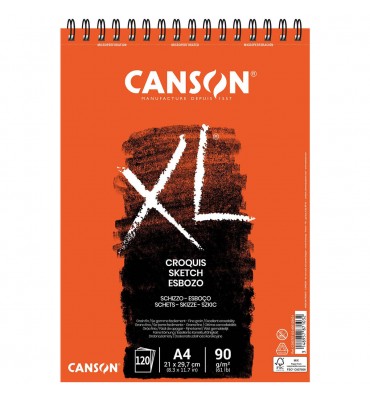 Bloco de Papel Canson XL Croquis 90g/m² A4