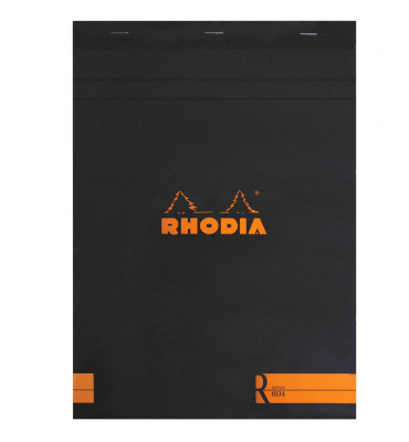 Bloco de Papel Para Desenho e Notas Rhodia A4 N°18 Capa Preta