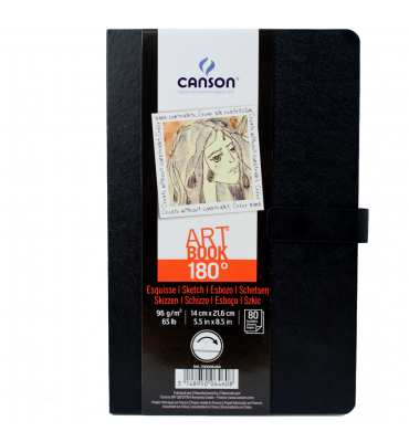 Bloco de Sketch Canson ARTBOOK 180° 14X21,6cm