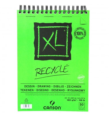 Bloco Para Desenho Recyclé XL 160g/m² A4 50 folhas