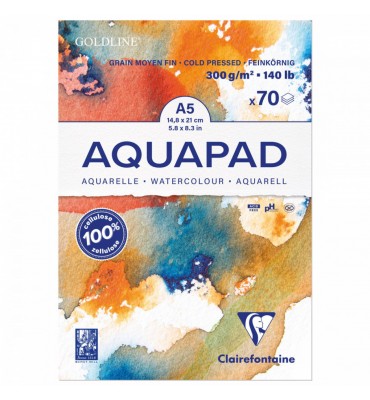 Bloco Para Aquarela Aquapad A5 300g Clairefontaine