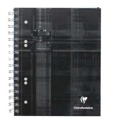 Caderno Quadriculado Bind'O Block Clairefontaine A5+ Preto
