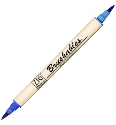 Caneta Brushables Ponta Dupla Kuretake Blue 
