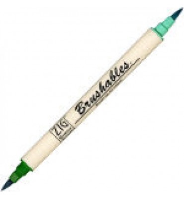 Caneta Brushables Ponta Dupla Kuretake Green