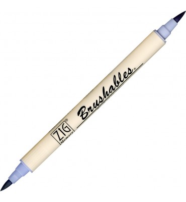 Caneta Brushables Ponta Dupla Kuretake Lunar Lavender
