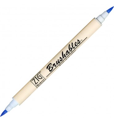 Caneta Brushables Ponta Dupla Kuretake Powder Blue