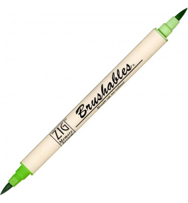 Caneta Brushables Ponta Dupla Kuretake Spring Green